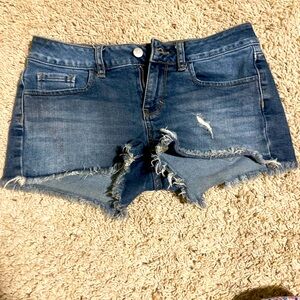 Blue, PINK Jean Shorts. Cute and simple for any day. Size 2 in women’s.